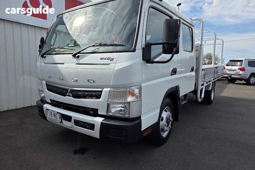 White 2023 Mitsubishi Canter Ute Tray S