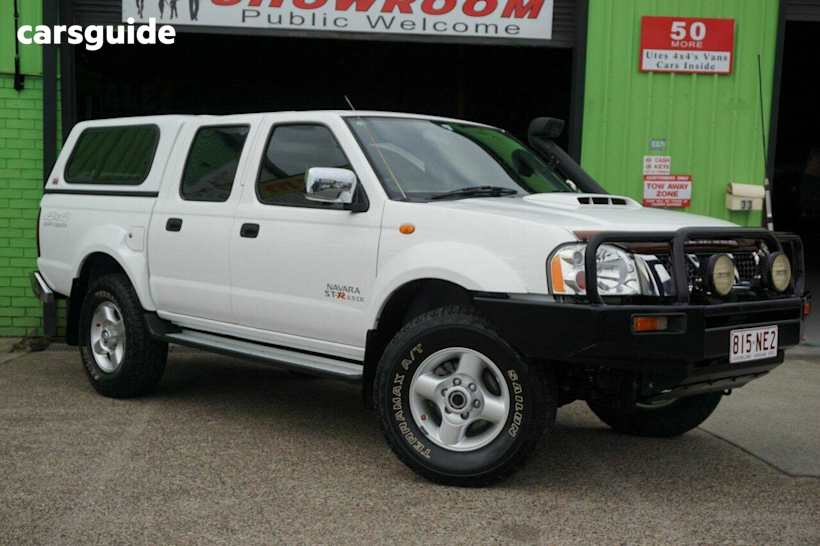 White 2012 Nissan Navara Ute Tray ST-R 4X4