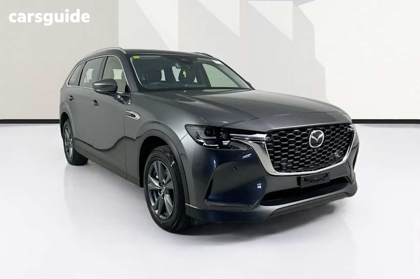 Grey 2024 Mazda CX-80 Wagon G40E Pure