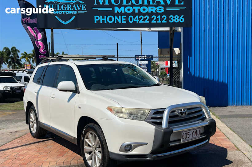White 2012 Toyota Kluger Wagon Altitude (4X4) 7 Seat