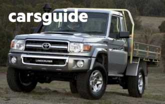 White 2015 Toyota Landcruiser Cab Chassis Gx (4X4)