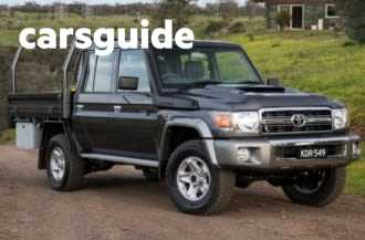 White 2019 Toyota Landcruiser Double Cab Chassis Gxl (4X4)