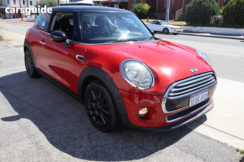 Red 2014 Mini Cooper Hatchback