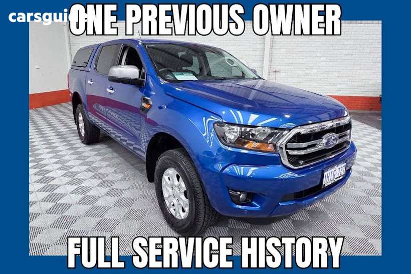 Blue 2021 Ford Ranger Ute Tray XLS 4X4
