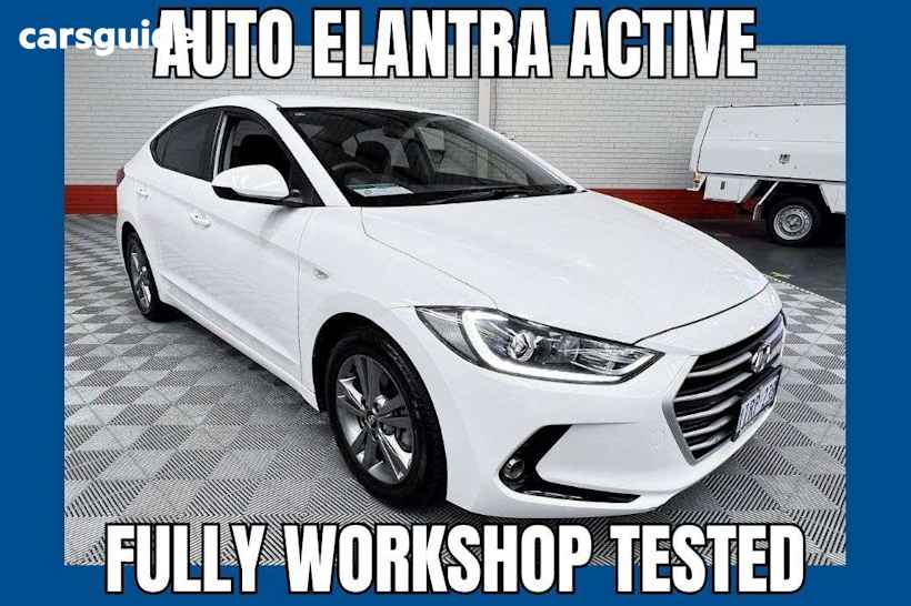 White 2017 Hyundai Elantra Sedan ACTIVE F