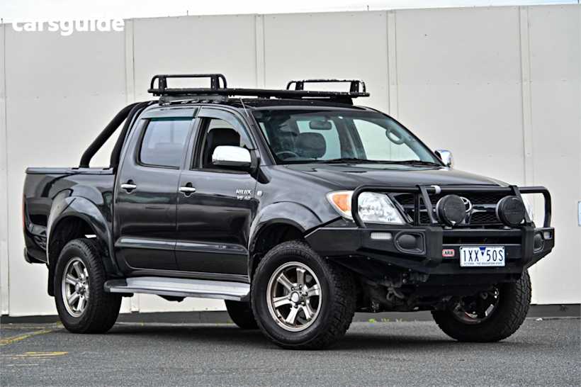 Black 2005 Toyota Hilux Ute Tray SR5 4X4