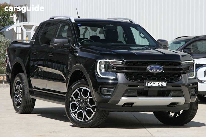 Black 2025 Ford Ranger Ute Tray WILDTRAK 4X4