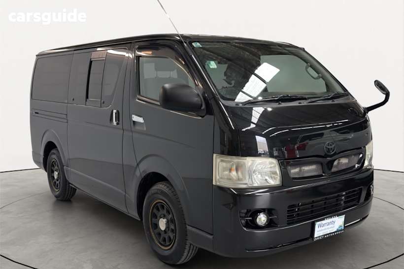Black 2010 Toyota HiAce Commercial LONG SUPER GL