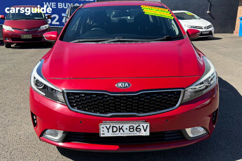 Red 2017 Kia Cerato Sedan S