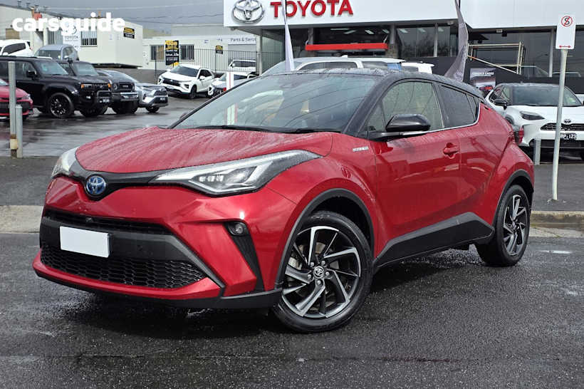 Red 2021 Toyota C-HR SUV KOBA F