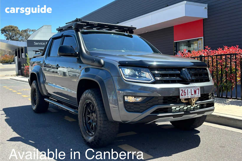 Grey 2019 Volkswagen Amarok Ute Tray TDI580 HIGHLINE BLACK 4X4
