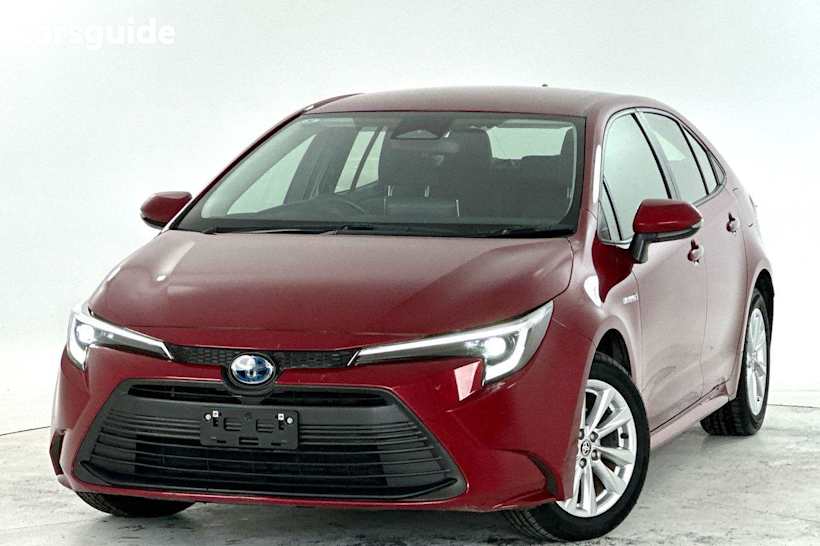 Red 2023 Toyota Corolla Sedan ASCENT SPORT HYBRID F
