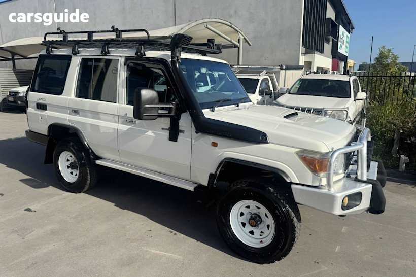 White 2011 Toyota Landcruiser SUV WORKMATE 4X4