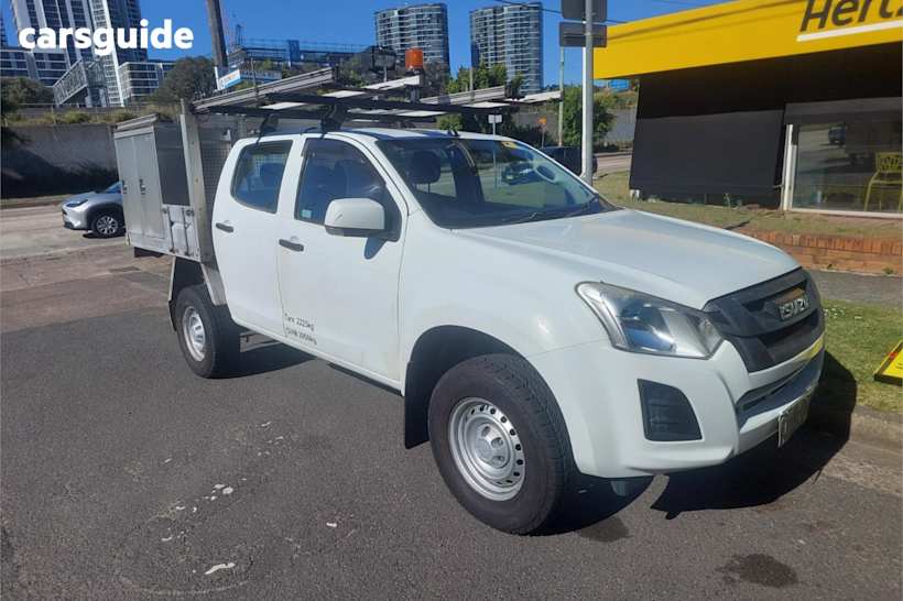 White 2017 Isuzu D-MAX Ute Tray SX 4X4
