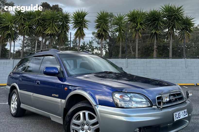 Blue 2002 Subaru Outback Wagon