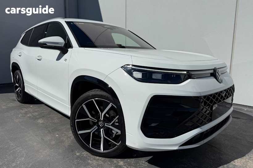 White 2025 Volkswagen Tayron Wagon 195Tsi R-Line 4Motion