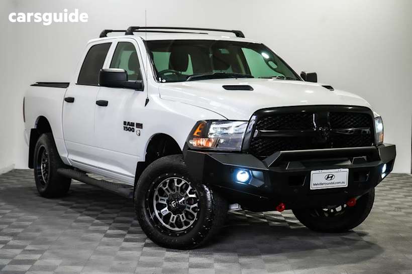 White 2022 Ram 1500 Crew Cab Utility Express