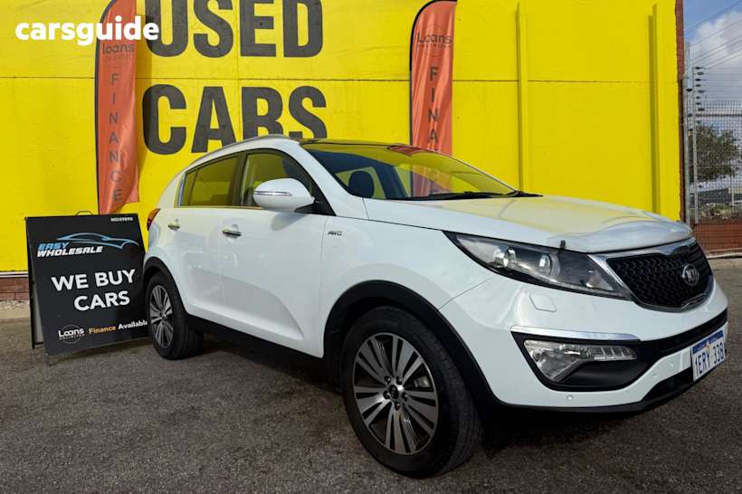 White 2015 Kia Sportage SUV PLATINUM 4X4