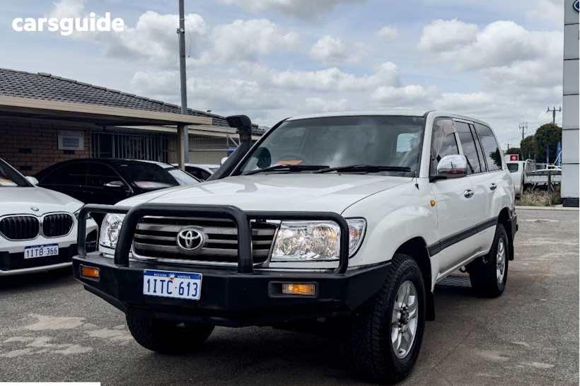 White 2005 Toyota Landcruiser Wagon Gxl (4X4)