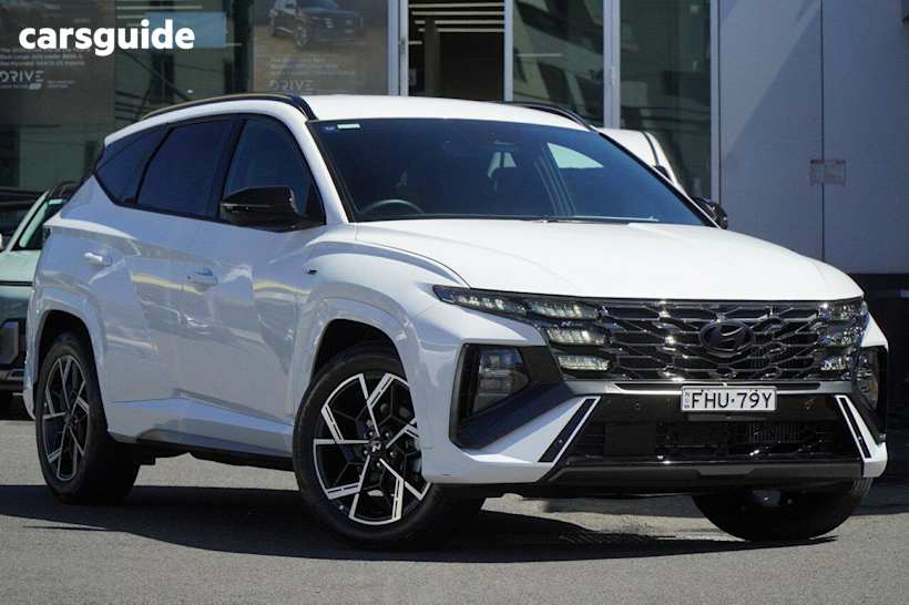 White 2024 Hyundai Tucson Wagon Elite N Line (Fwd)