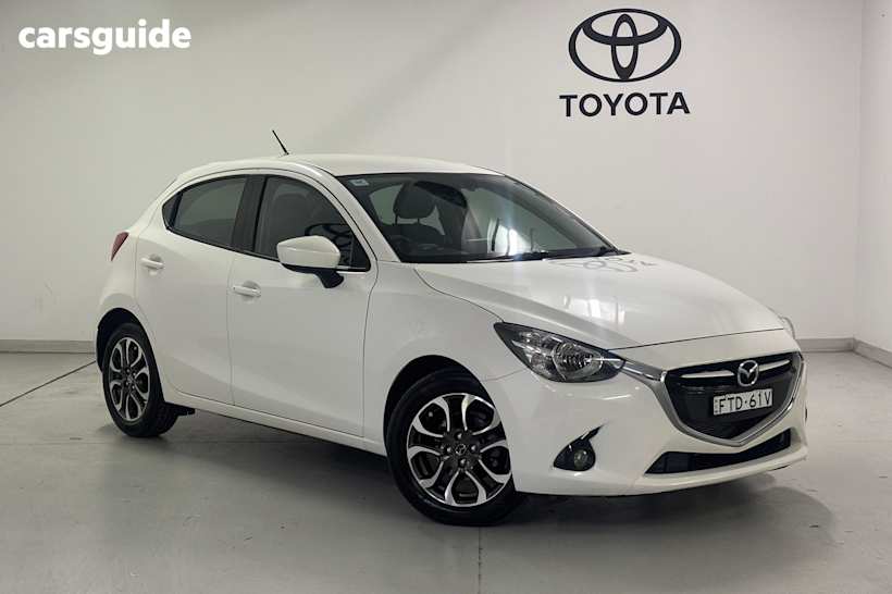 White 2015 Mazda 2 Hatchback Genki