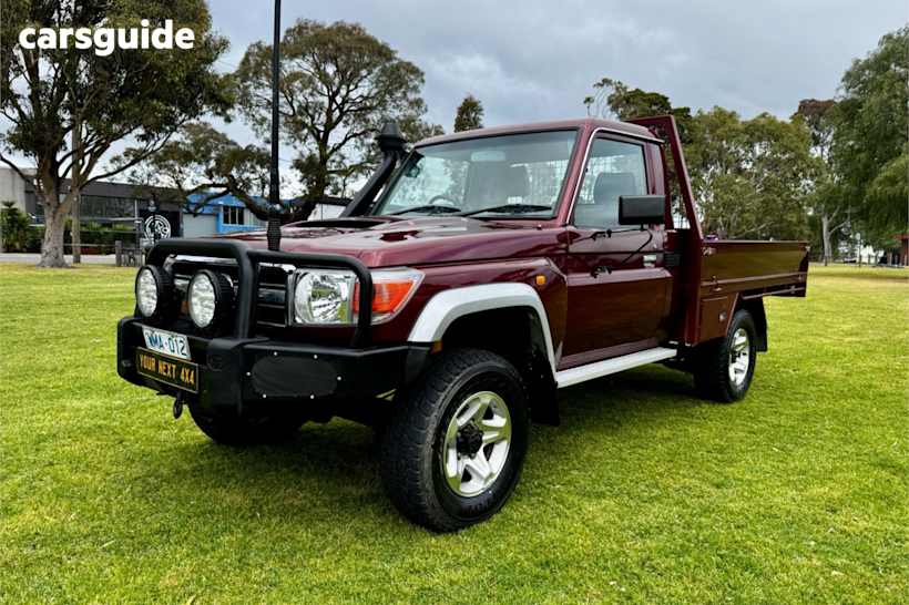 Red 2008 Toyota Landcruiser Ute Tray GXL 4X4