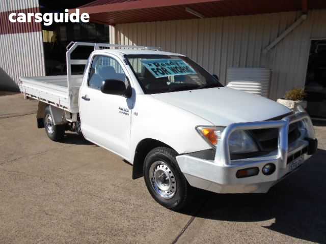 White 2007 Toyota Hilux Cab Chassis Workmate