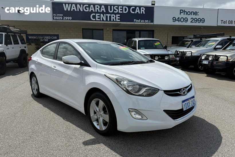 White 2012 Hyundai Elantra Sedan Elite