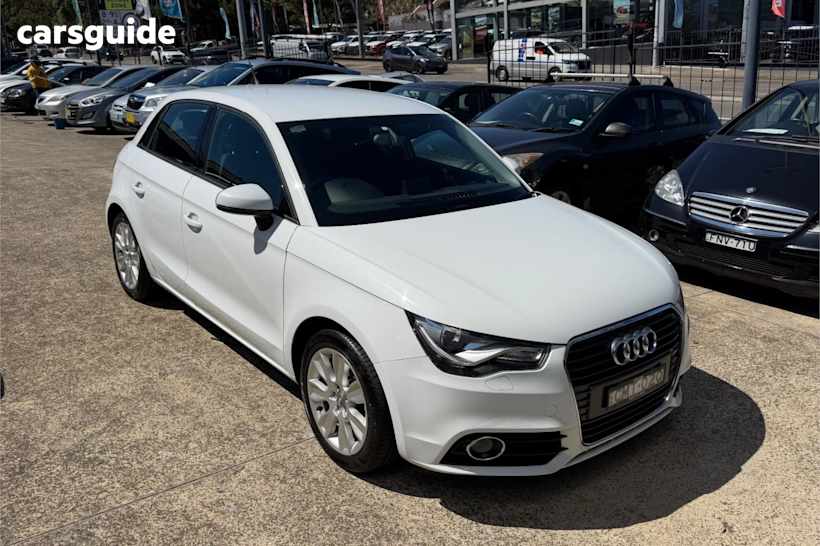 White 2012 Audi A1 Hatchback Sportback 1.4 Tfsi Ambition