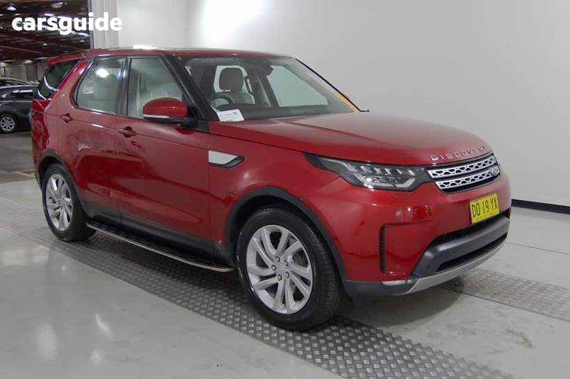 Red 2017 Land Rover Discovery Wagon Td6 Hse
