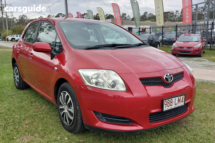Red 2009 Toyota Corolla Hatchback Ascent