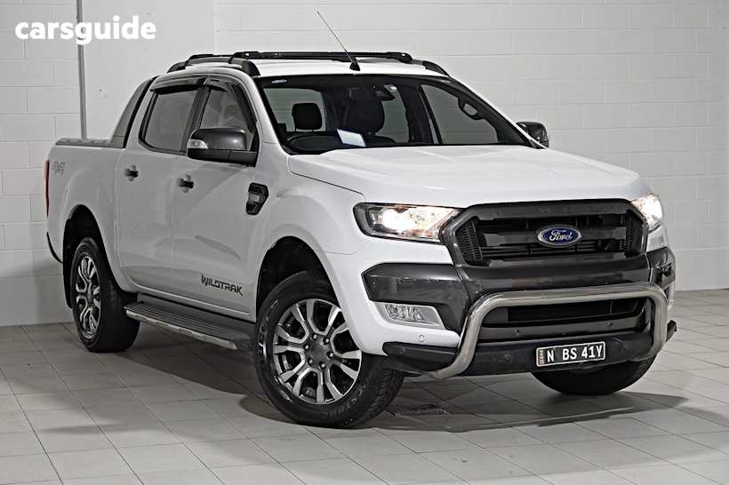 White 2017 Ford Ranger Ute Tray WILDTRAK 4X4