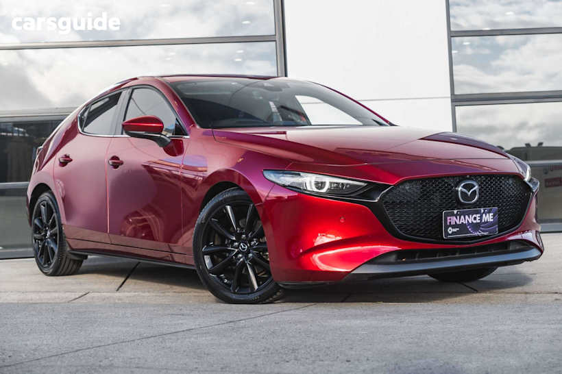 Red 2020 Mazda Mazda3 Hatch G25 ASTINA F