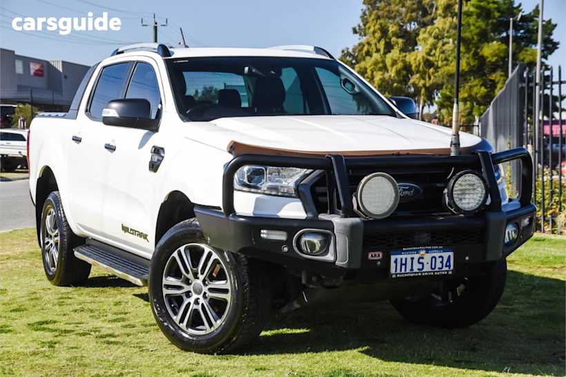 White 2021 Ford Ranger Ute Tray WILDTRAK 4X4
