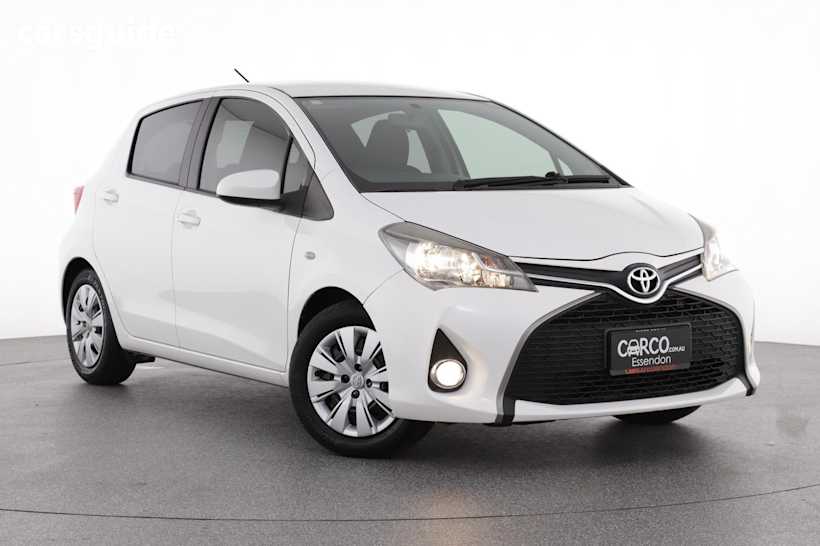 White 2015 Toyota Yaris Hatch SX F