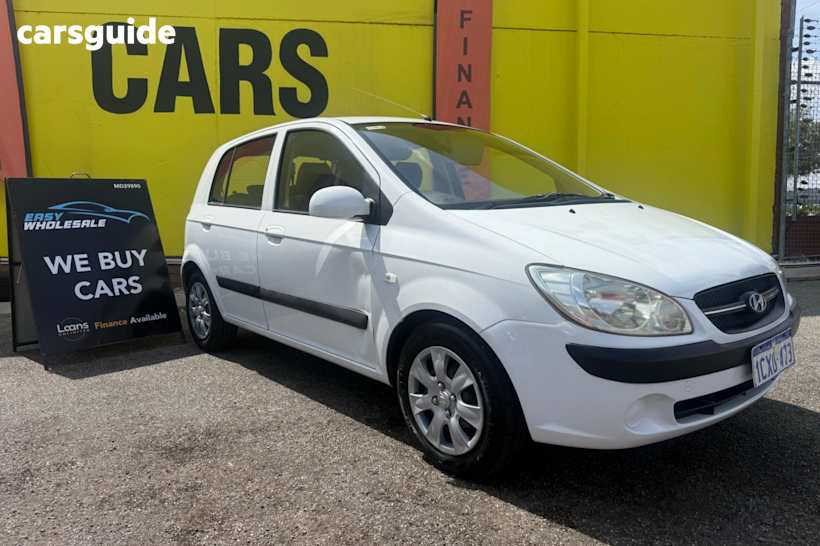 White 2008 Hyundai Getz Hatch S F