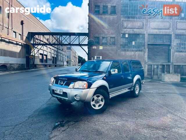 Blue 2001 Nissan Navara Dual Cab Pick-up St