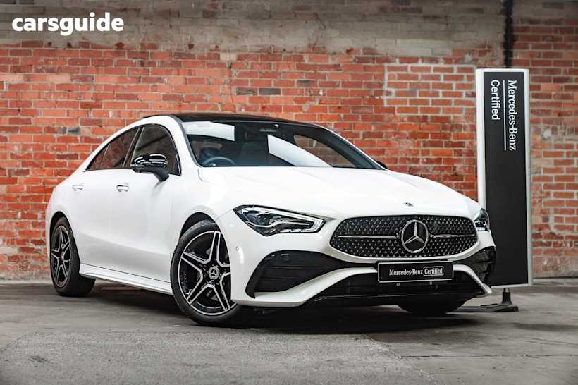 White 2024 Mercedes-Benz CLA-Class Coupe CLA200 F