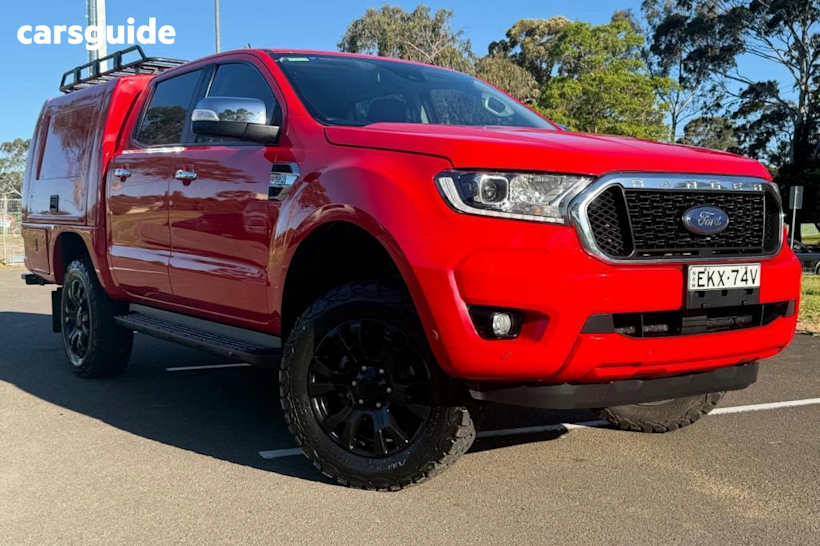Red 2021 Ford Ranger Ute Tray XLT HI-RIDER R
