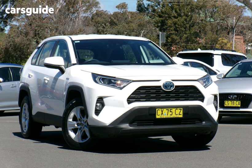 White 2020 Toyota RAV4 Wagon Gx Awd Hybrid