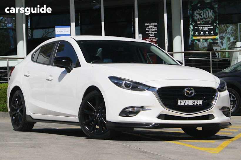 White 2018 Mazda Mazda3 Sedan SP25 F