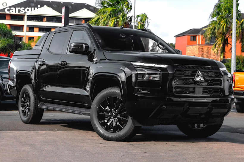 Black 2025 Mitsubishi Triton Ute Tray GSR 4X4