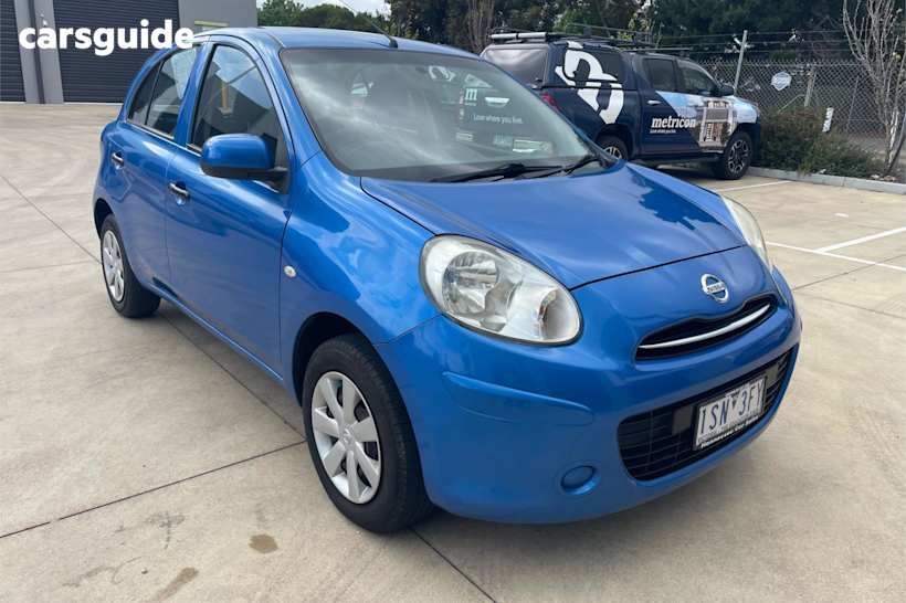 Blue 2011 Nissan Micra Hatchback St