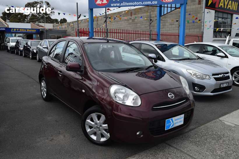 Burgundy 2012 Nissan Micra Hatchback Ti