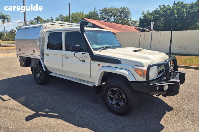 White 2019 Toyota Landcruiser Ute Tray GXL 4X4