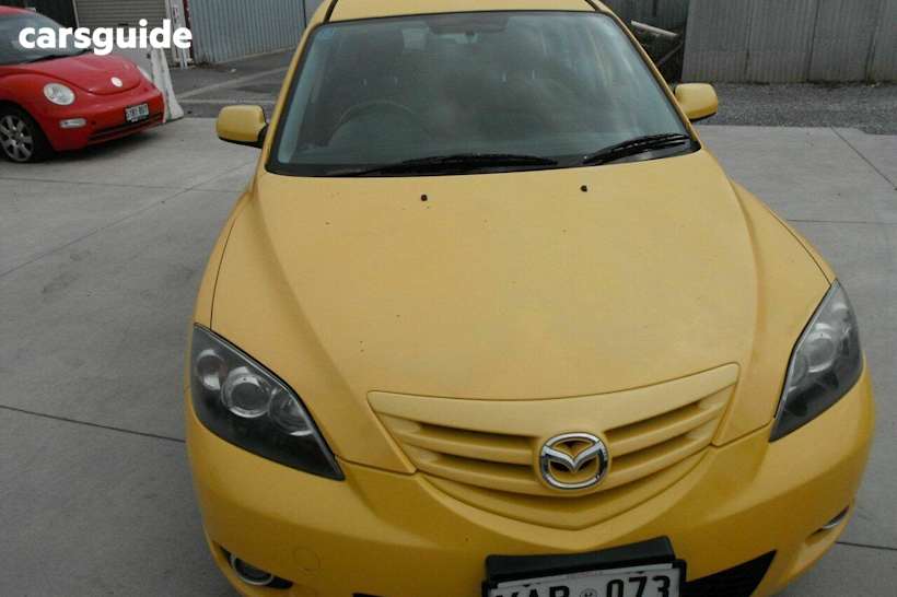 Yellow 2004 Mazda 3 Hatchback Sp23