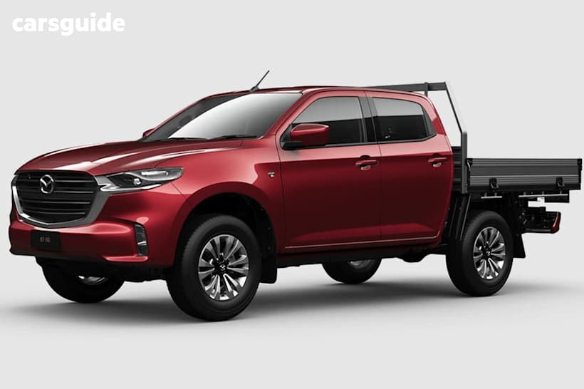 Silver 2023 Mazda BT-50 Dual Cab Chassis Xt (4X4)