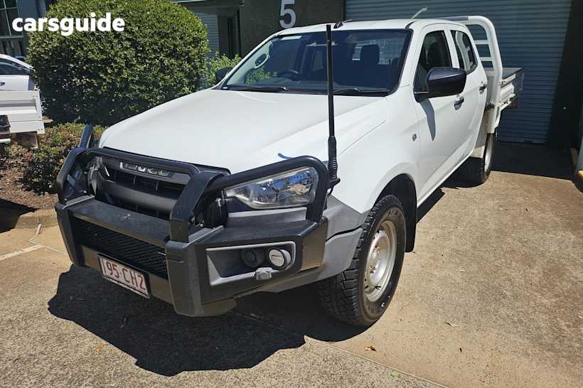 White 2020 Isuzu D-MAX Crew Cab Chassis Sx (4X4)