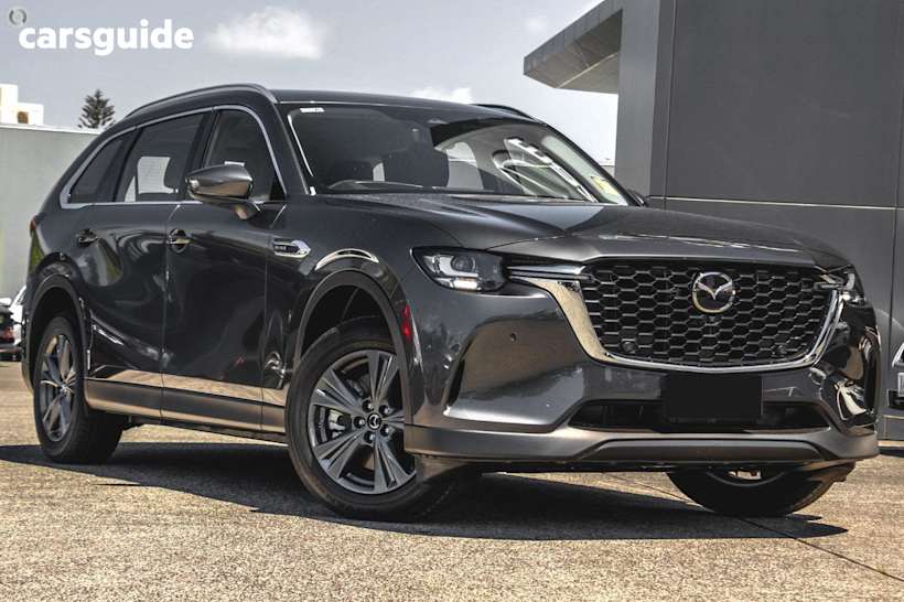 Grey 2025 Mazda CX-80 SUV G40E PURE 4X4