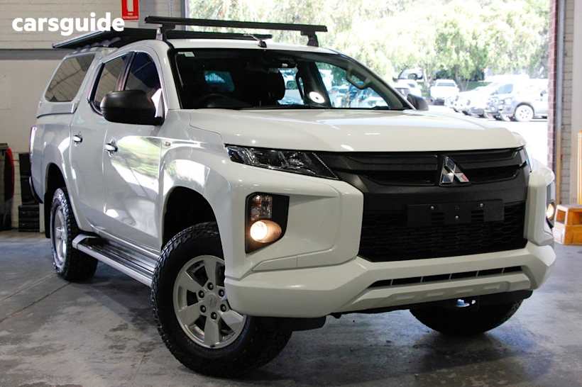 White 2020 Mitsubishi Triton Ute Tray GLX+ 4X4